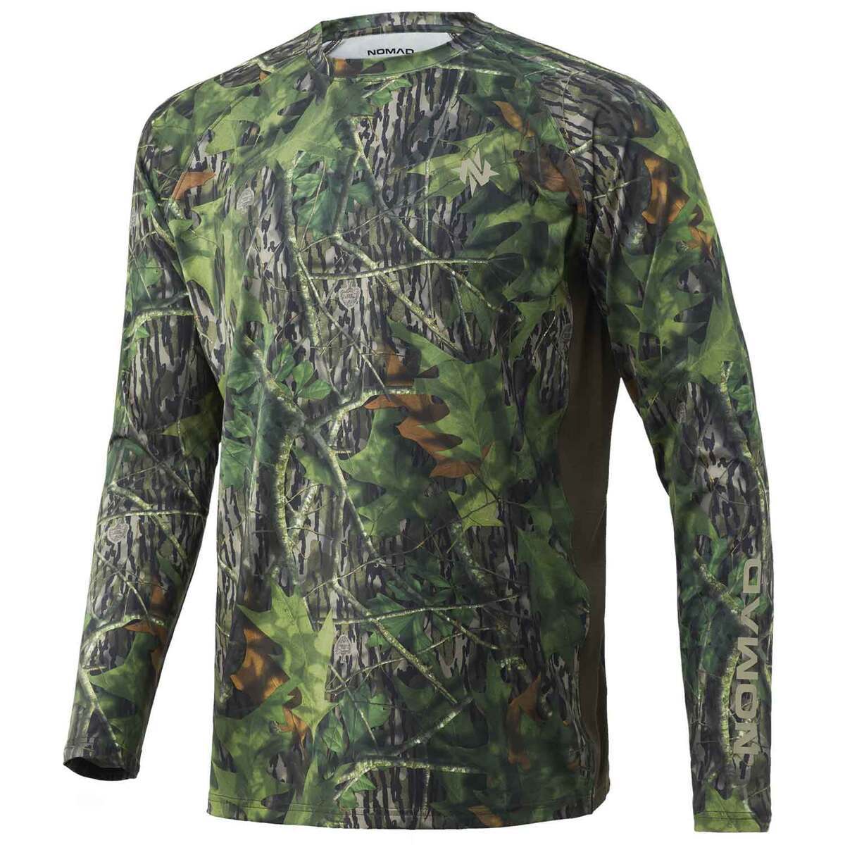 Nomad Men's Mossy Oak Shadow Leaf Pursuit Long Sleeve Hunting Shirt ...