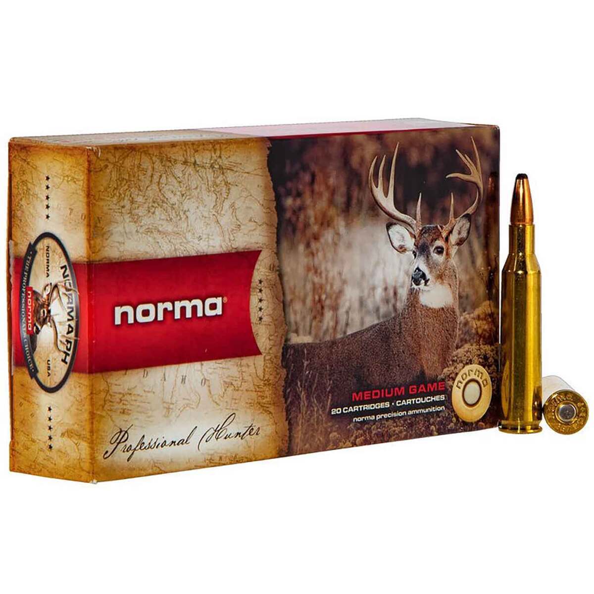 Norma American PH 257 Roberts 100gr SP Rifle Ammo - 20 Rounds ...