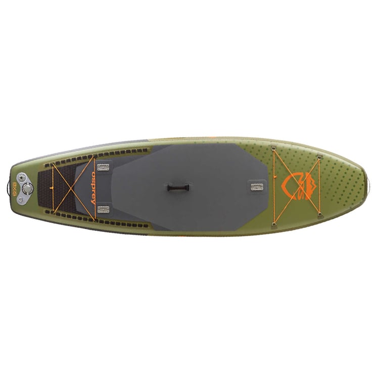 NRS Osprey Inflatable Fishing Stand-Up Paddleboard - 10.8ft Green - Green