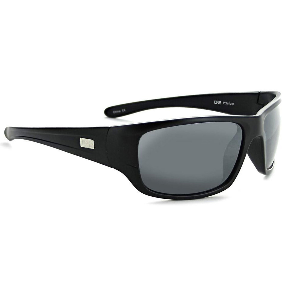 ONE Sunglasses Contra Polarized Sunglasses - Matte Black/Black ...