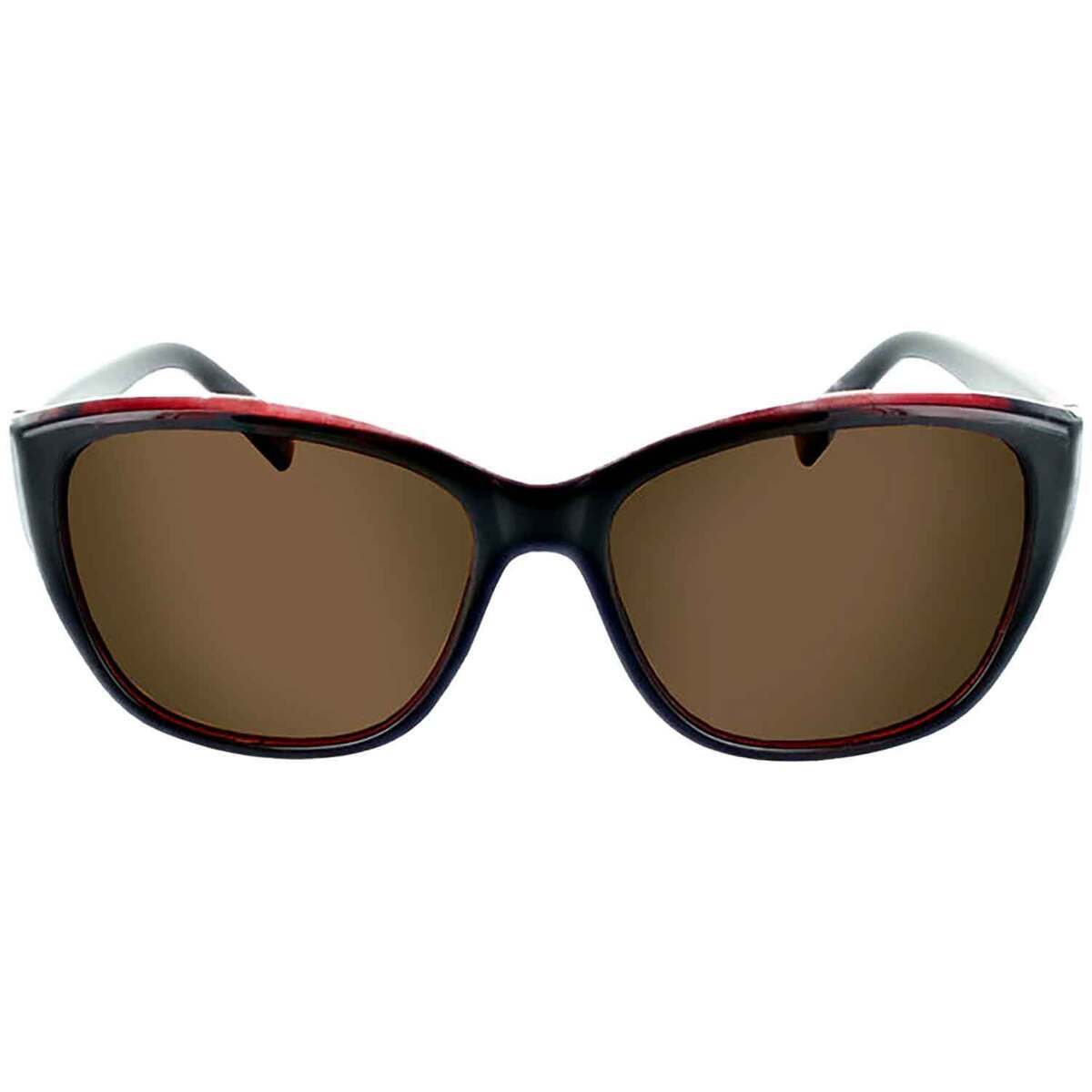 ONE Capris Polarized Sunglasses - Black and Red/Brown | Sportsman's ...