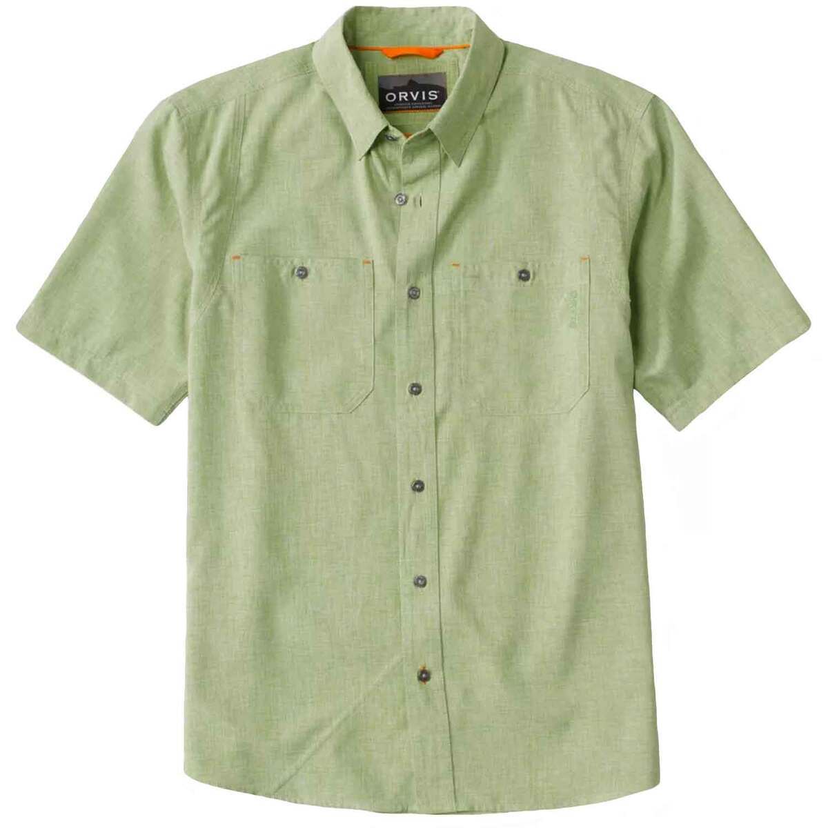Orvis Men's Tech Chambray Short Sleeve Work Shirt | Sportsman's Warehouse