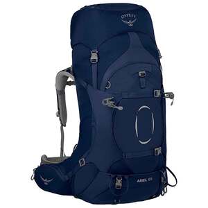 Osprey Women's Ariel 65 Extended Fit 62 Liter Backpacking Pack - Ceramic Blue - XS/S Extended Fit