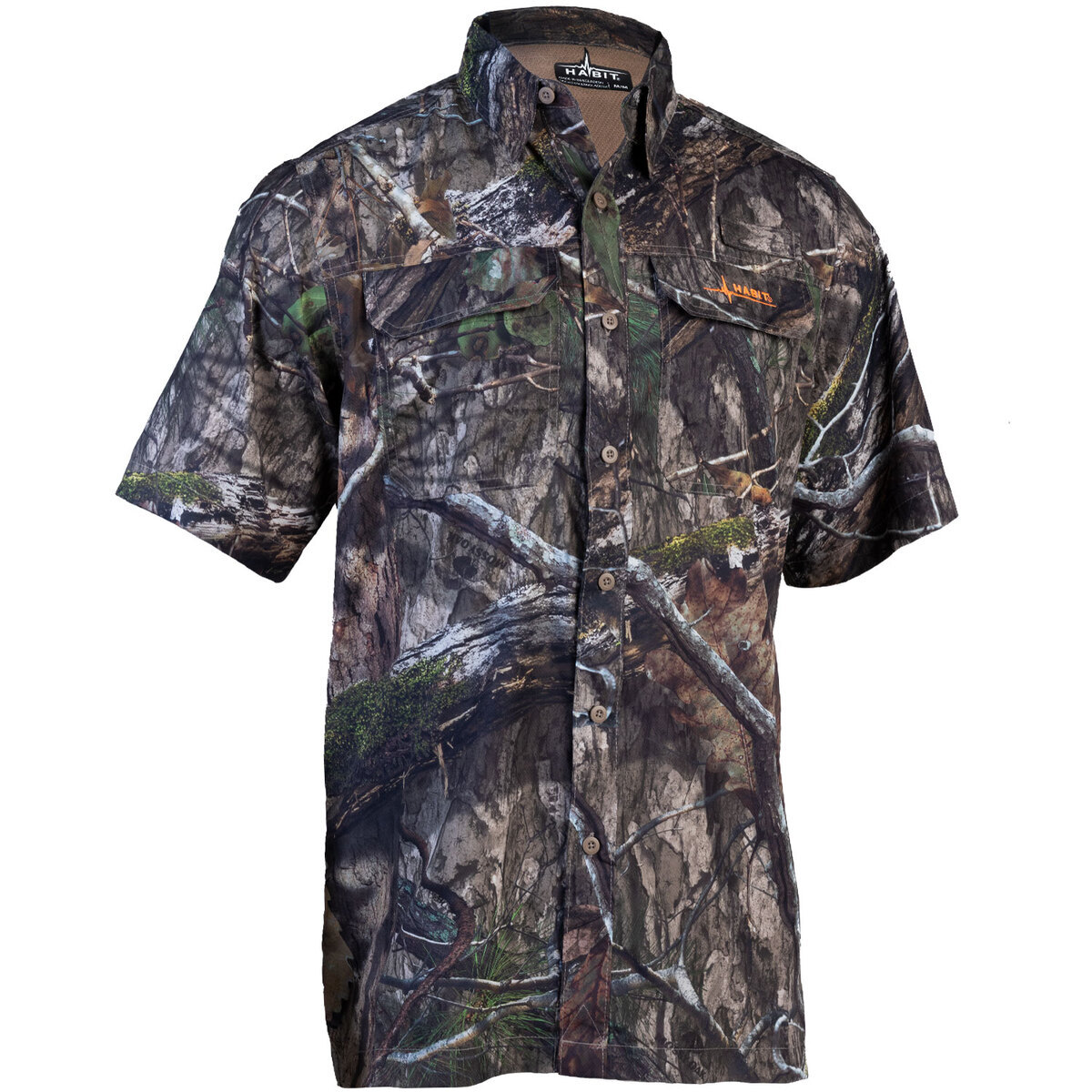 Mossy Oak Country DNA Men Short Sleeve Scent Control Hunting Camouflage Tee  Shirt 