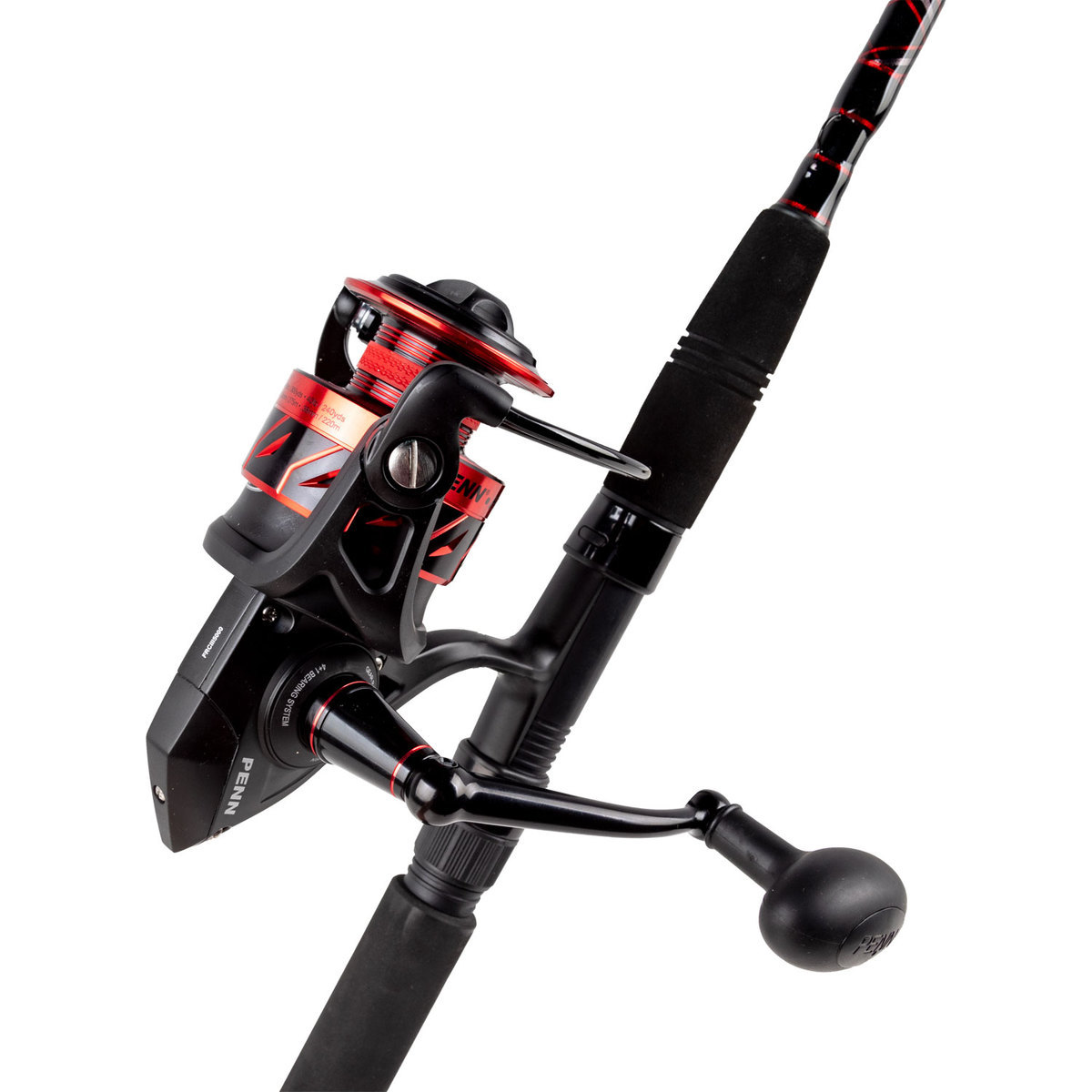 PENN Fierce III Spinning Rod and Reel Combo 9ft Medium Heavy Black