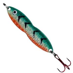 Pk Lures Flutter Fish Spoon - Red Dot Glow