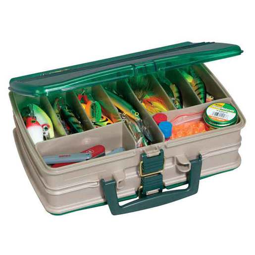 Plano 3-Drawer Tackle Box, Green Metallic/Beige, Large (737-002)