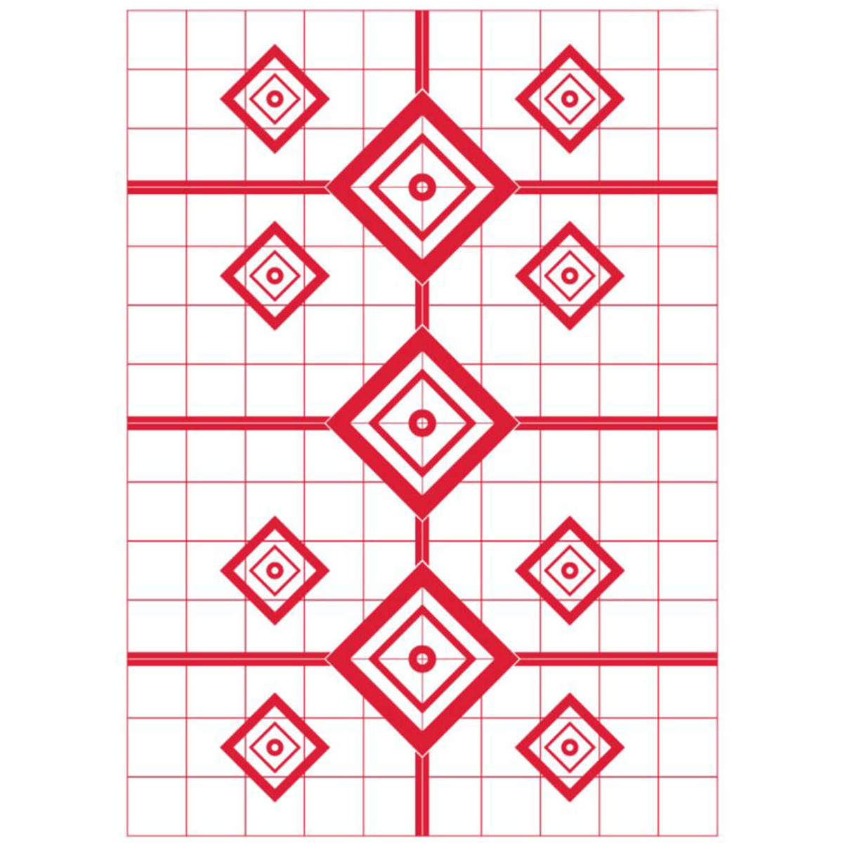 pro shot 23in x 35in 200 yard rifle sight in target 5 pack red white 23in x 35in sportsman s warehouse