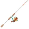Profishiency KRAZY Spinning Rod and Reel Combo - 6ft 7in, Medium Power, 1pc - Blue, Red, Orange