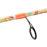 Profishiency KRAZY Spinning Rod and Reel Combo - 6ft 7in, Medium Power, 1pc - Blue, Red, Orange