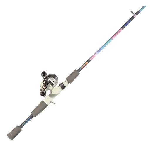 Profishiency Gray/White Spincast Rod and Reel Combo - 6ft 3in, Medium  Power, 2pc