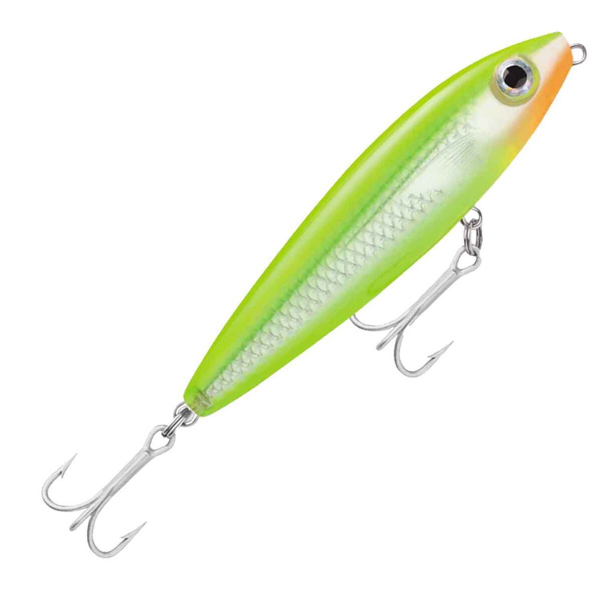 Rapala Saltwater Skitter Walk Topwater Bait - Hot Chartreuse, 5/8oz,  4-3/8in