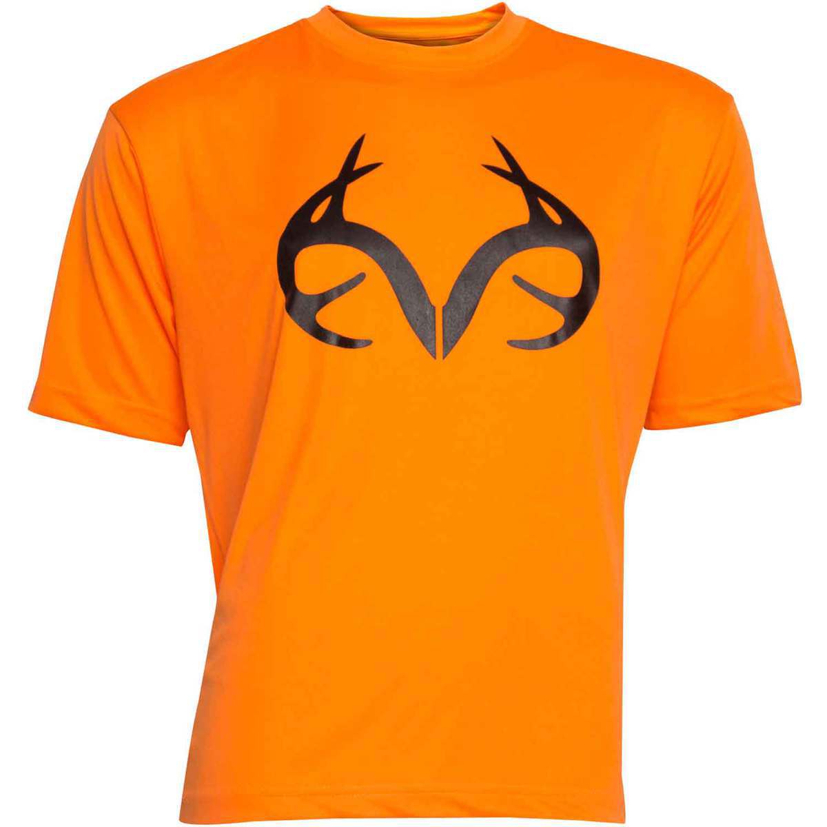 Realtree Men's Blaze Orange Logo Hunting Short Sleeve Shirt - Blaze ...