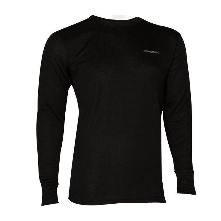 Realtree Men's Rib Fleece Base Layer Long Sleeve Crew - Black XXL ...