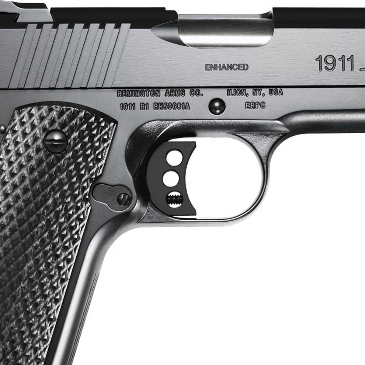 Remington 1911 R1 Enhanced Threaded Barrel 45 Auto Acp 55in Carbon Pistol 81 Rounds 4150