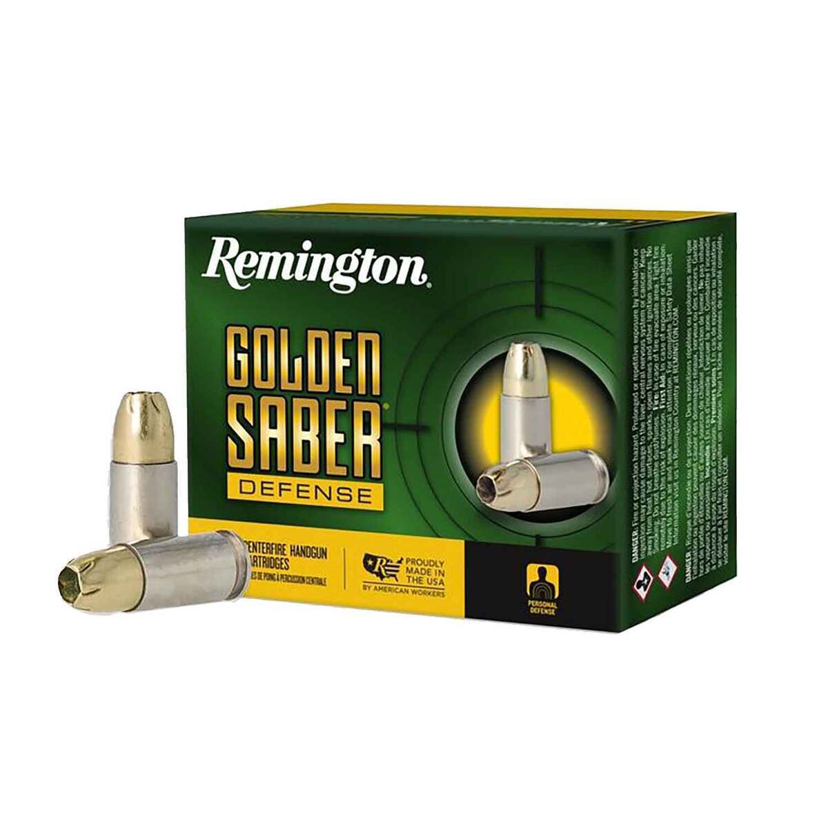 Remington Golden Saber Defense 9mm Luger 147gr Bjhp Handgun Ammo 20 Rounds Sportsmans Warehouse