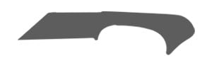 Reverse Tanto knife blade shape