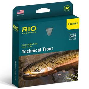 RIO Technical Trout WF Floating Fly Line - WF4F, Sky Blue/Peach, 90ft ...