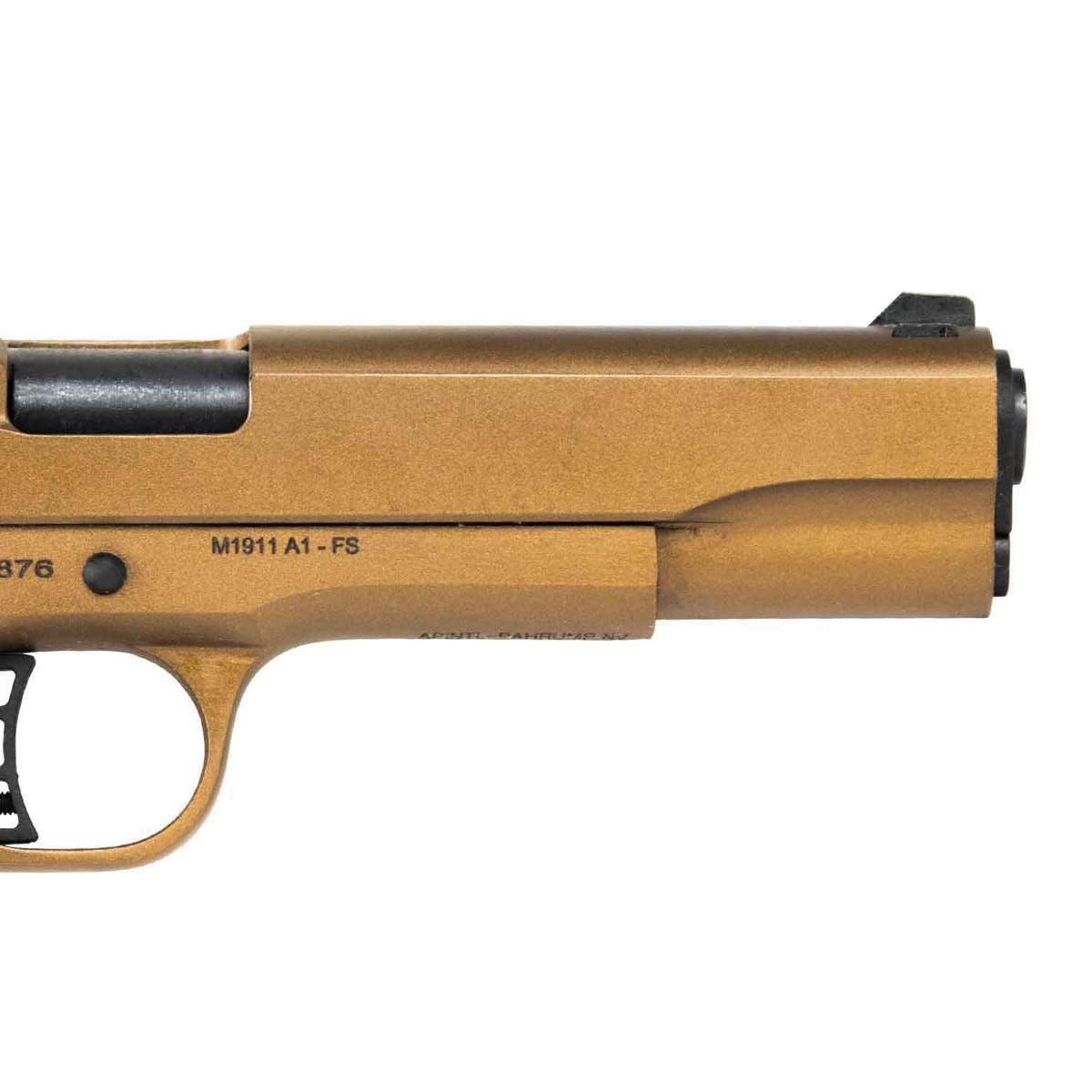 Rock Island Armory M1911 A1 Fs Tactical 45 Auto Acp 5in Burnt Bronzegreen Pistol 81 Rounds 4751