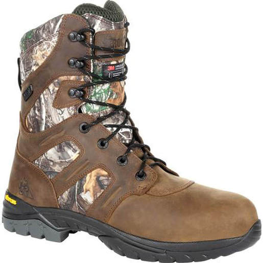 Rocky Men's Deerstalker 800g Insulated Waterproof Hunting Boots - Realtree Edge 9 thumbnail