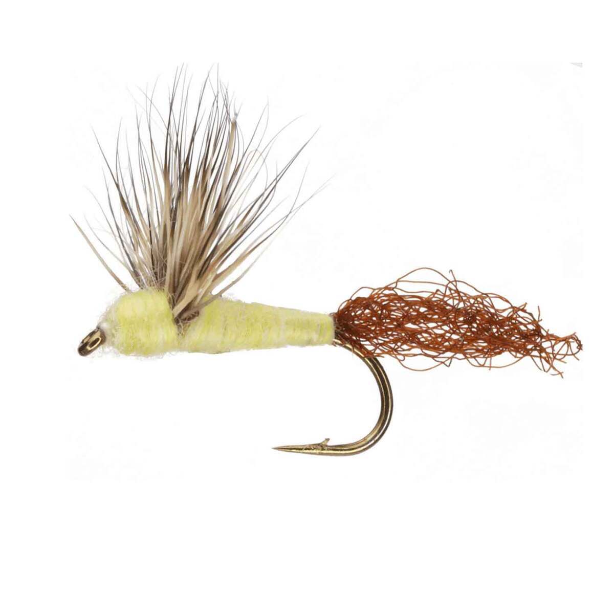 RoundRocks Sulphur Dun Fly - 6 Pack - Yellow 16 by Sportsman's Warehouse