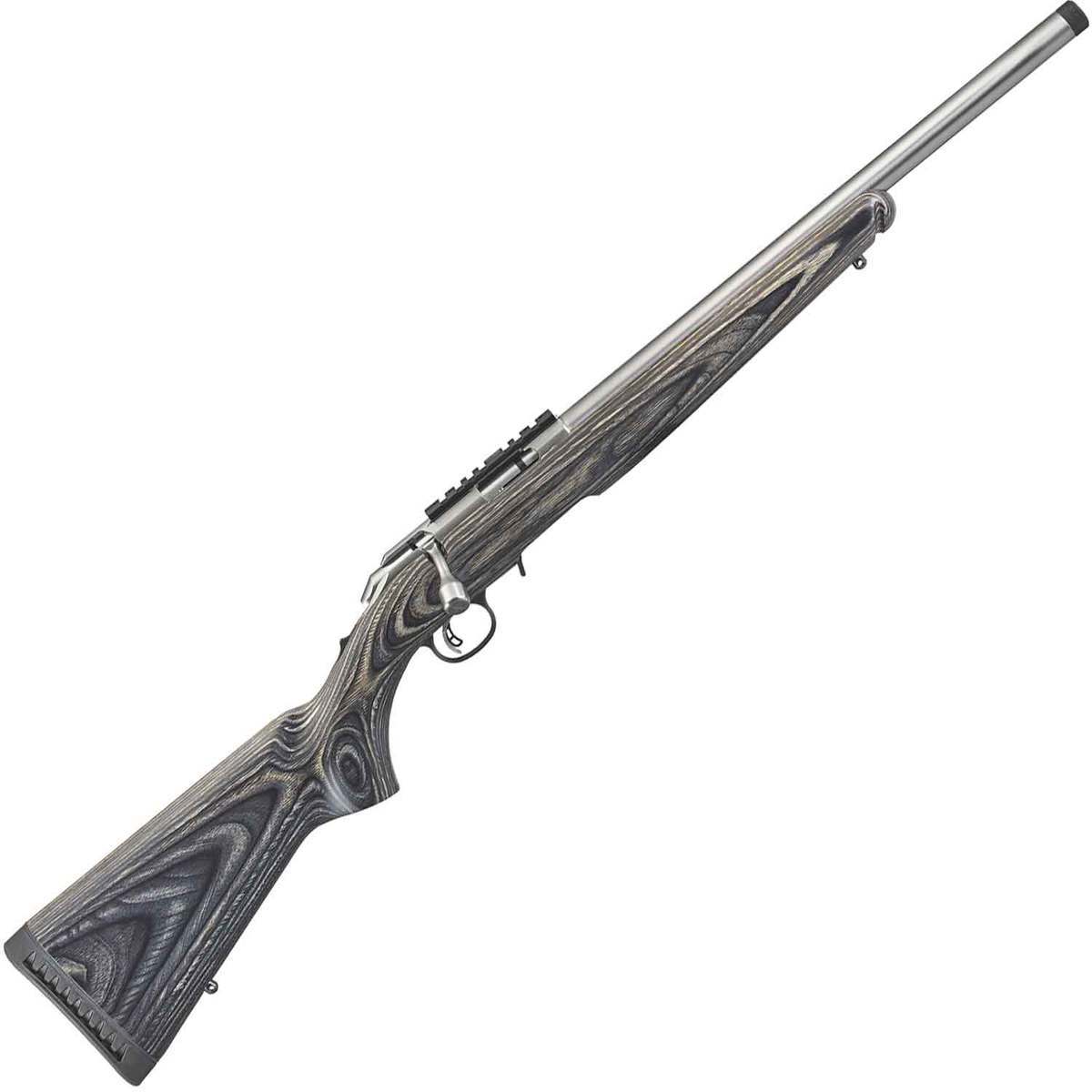 Ruger American Rimfire Target Stainless Bolt Action Rifle 22 Long Rifle Black Laminate 0633