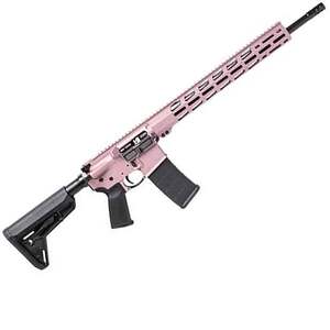 Ruger AR-556 MPR 5.56mm NATO 18in Rose Gold Cerakote Semi Automatic Modern Sporting Rifle - 30+1 Rounds