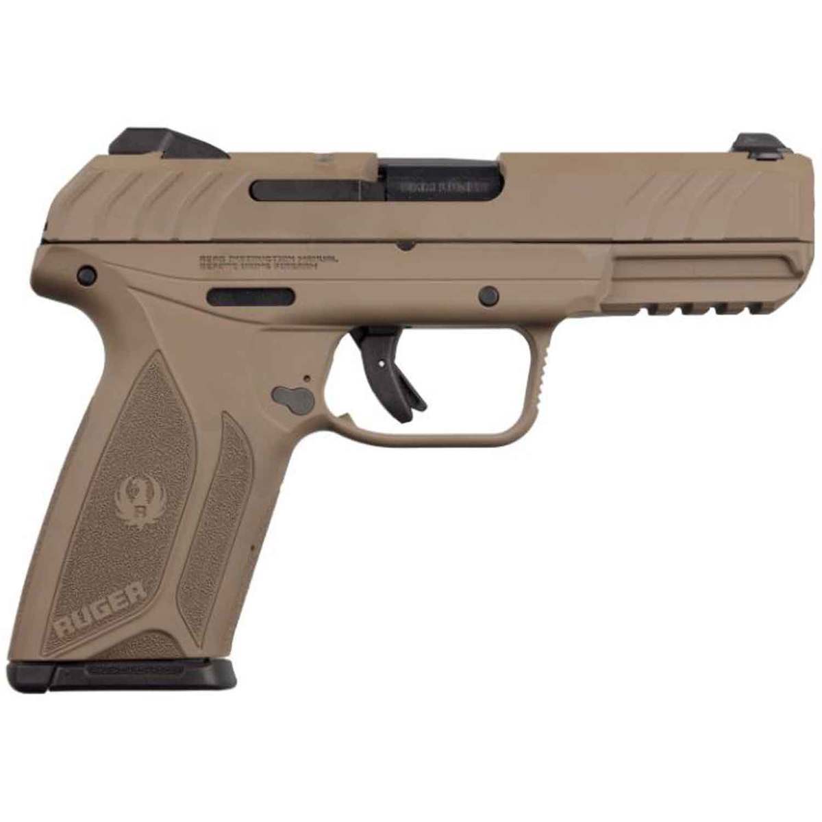 Ruger Security 9 9mm Luger 4in Dark Earth Cerakote Pistol 151 Rounds Tan Sportsmans 6196