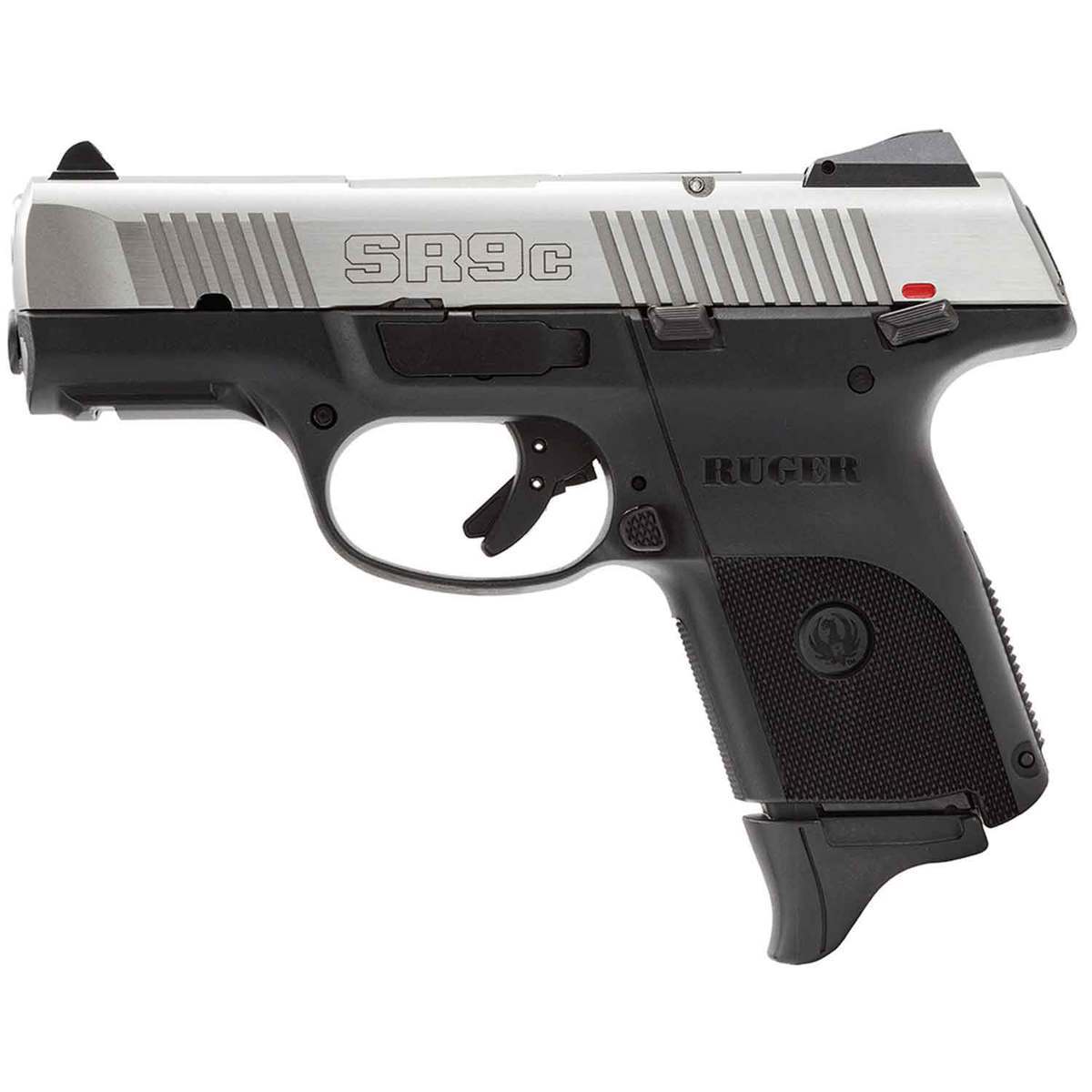 Ruger Sr9c 9mm Luger 34in Stainlessblack Pistol 171 Rounds Black Sportsmans Warehouse