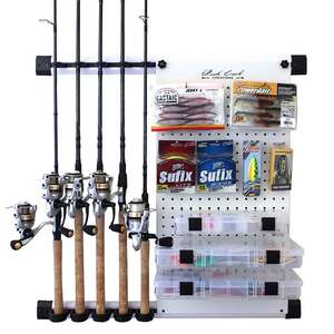 Rush Creek Creations Round 24 Fishing Rod Rack with Dual Rod Clips