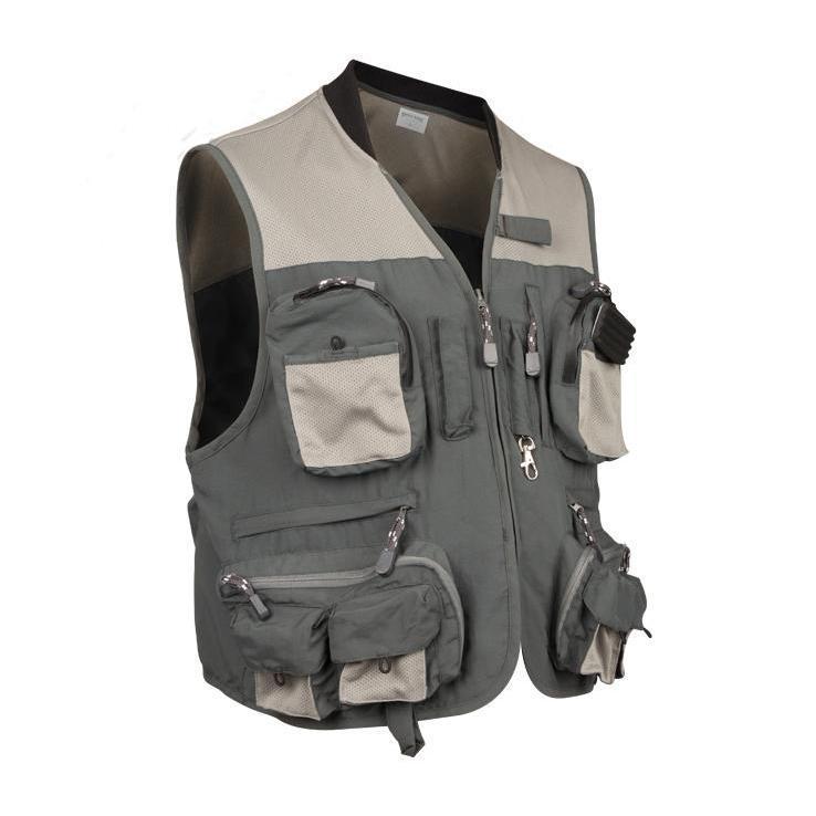 Rustic Ridge Green River Fishing Vest Grey M Grey M Sportsman S Warehouse