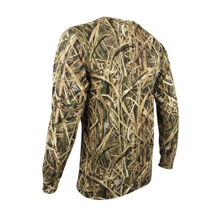 Rustic Ridge Long Sleeve Mossy Oak Cotton T-Shirt - Mossy Oak Shadow ...