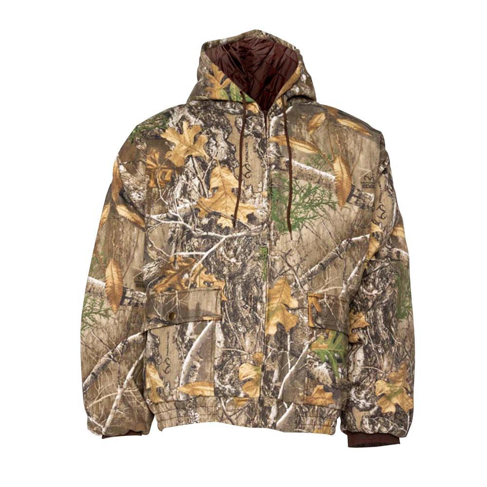 Rustic Ridge Men's Realtree Quilted Bomber Hunting Jacket | Sportsman's ...