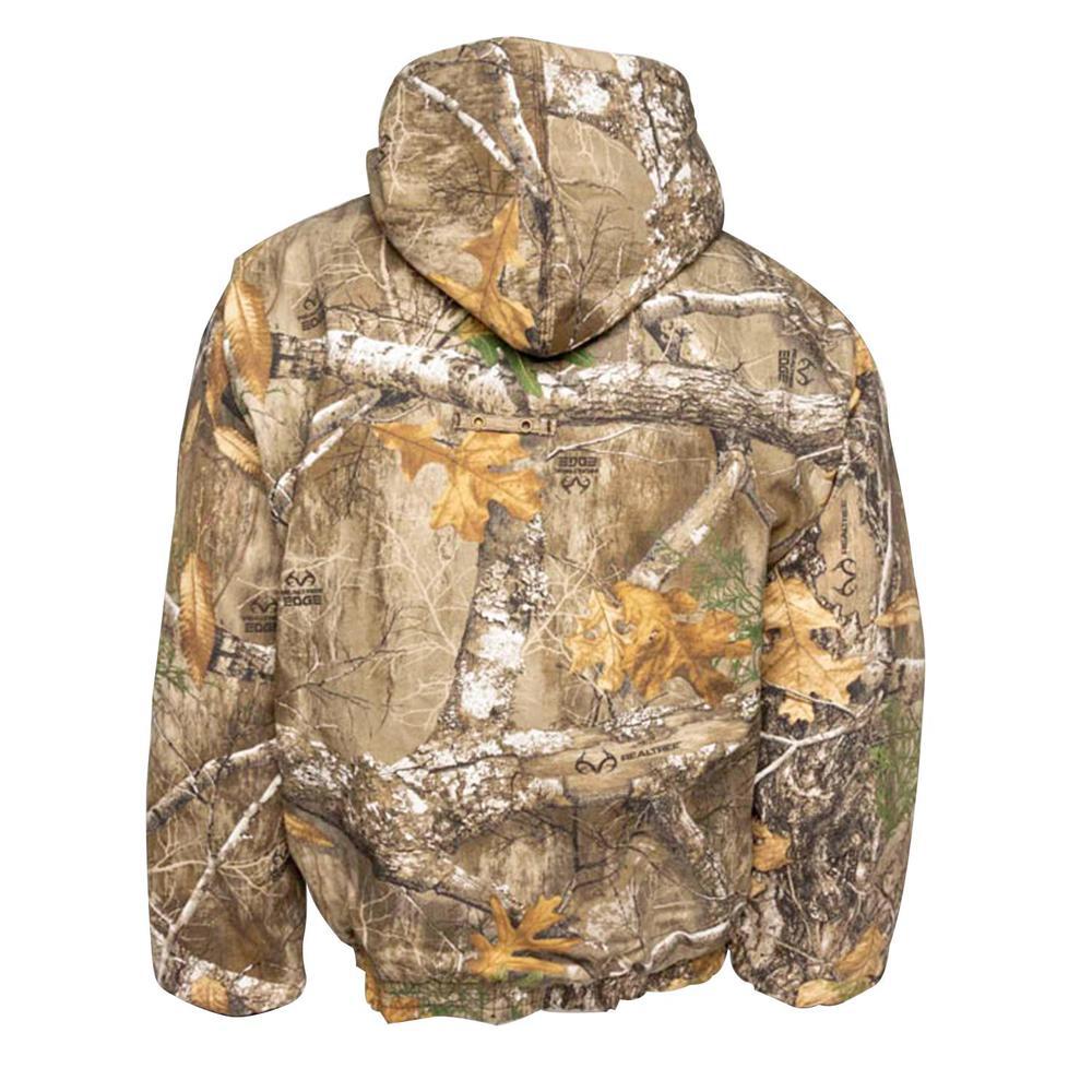 Rustic Ridge Men's Realtree Edge Quilted Bomber Hunting Jacket - L ...