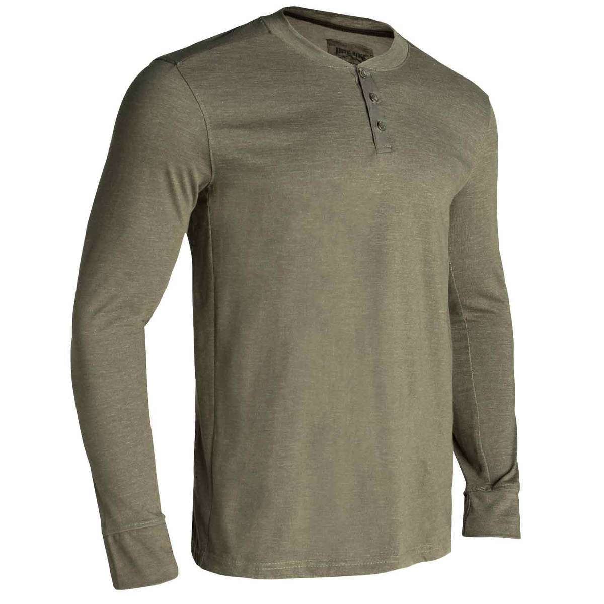 Rustic Ridge Men's Slub Knit Henley Long Sleeve Shirt Sportsman's