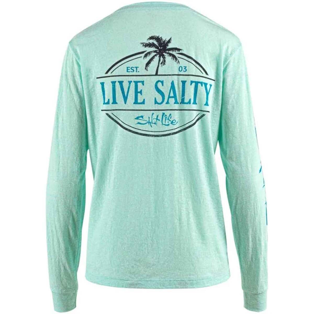 Salt Life Women's Motto Boyfriend Tri-Blend Long Sleeve Casual Shirt ...