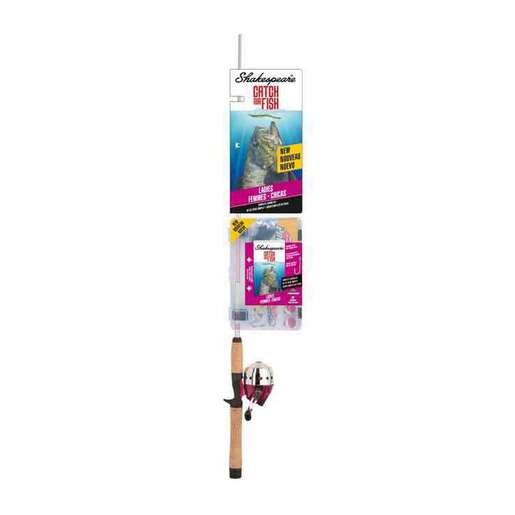  Shakespeare 1423640 Catch More Fishing Combo, Catfish  Spincast, 6'6 Length, 2pc, Medium/Heavy Power : Sports & Outdoors