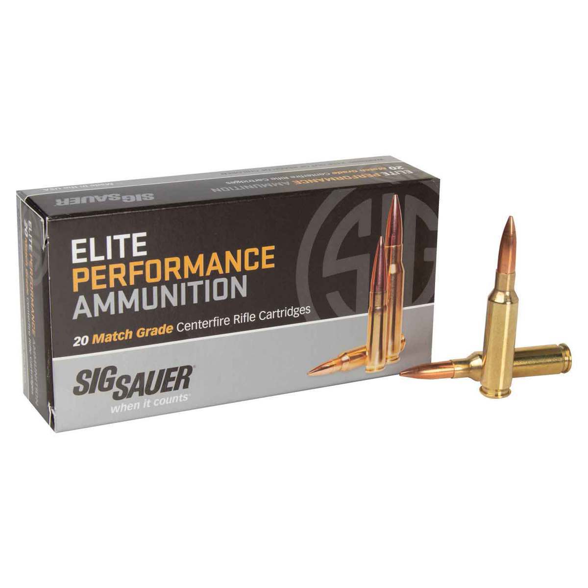 Sig Sauer Elite Match Grade 65 Creedmoor 140gr Otm Rifle Ammo 20 Rounds Sportsmans Warehouse 