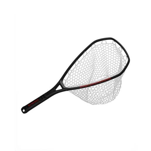 Beckman Fixed Handle/Rubber Landing Net – Red/Silver, 20in W x