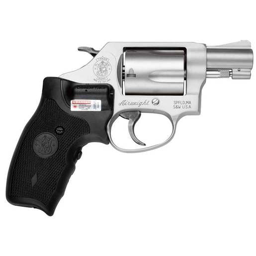 Smith & Wesson Model 637 Airweight withCrimson Trace Lasergrip 38 Special 1.88in Matte Silver/Black Revolver - 5 Rounds image