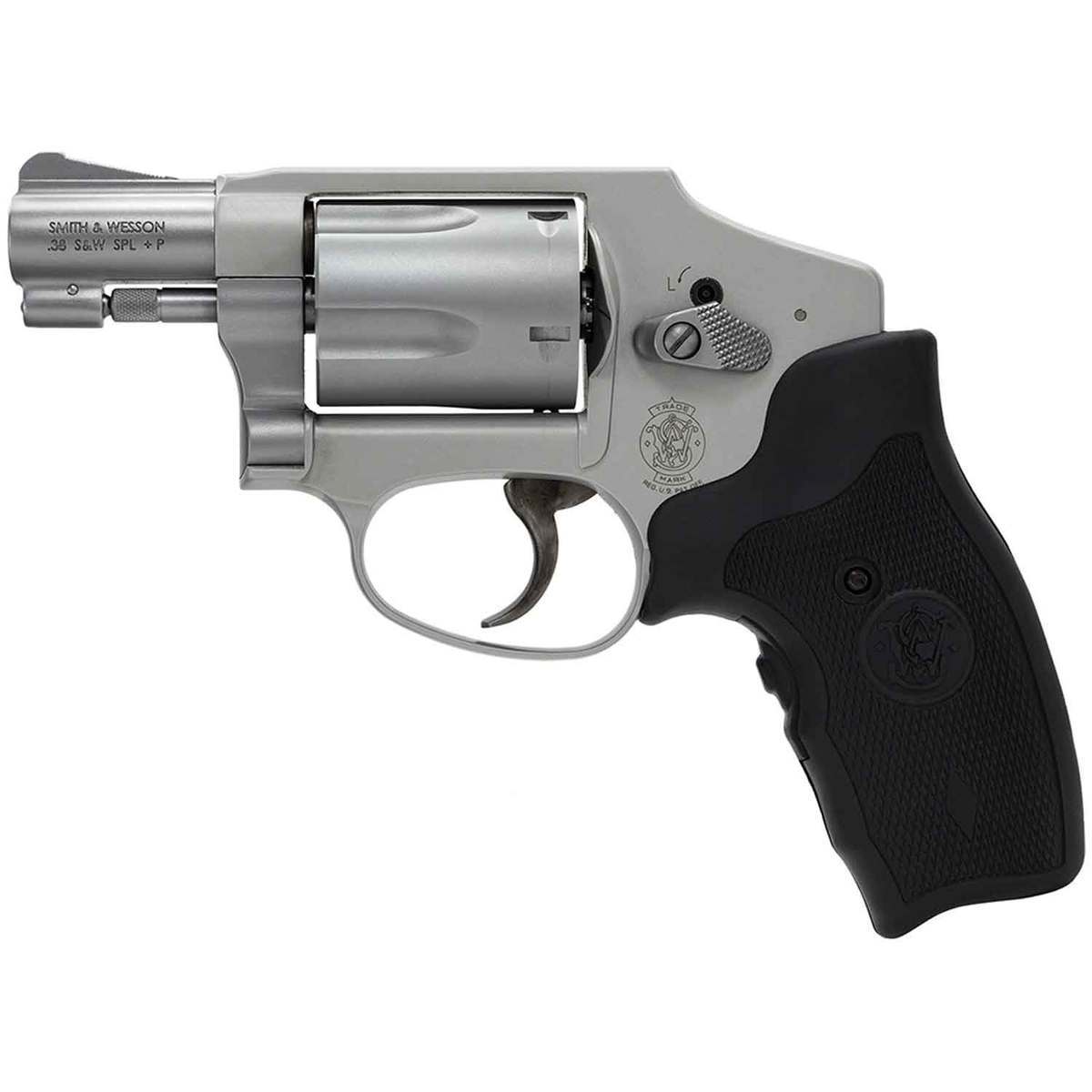 Smith & Wesson Model 642 38 Special 1.87in Matte Silver/Black Revolver ...