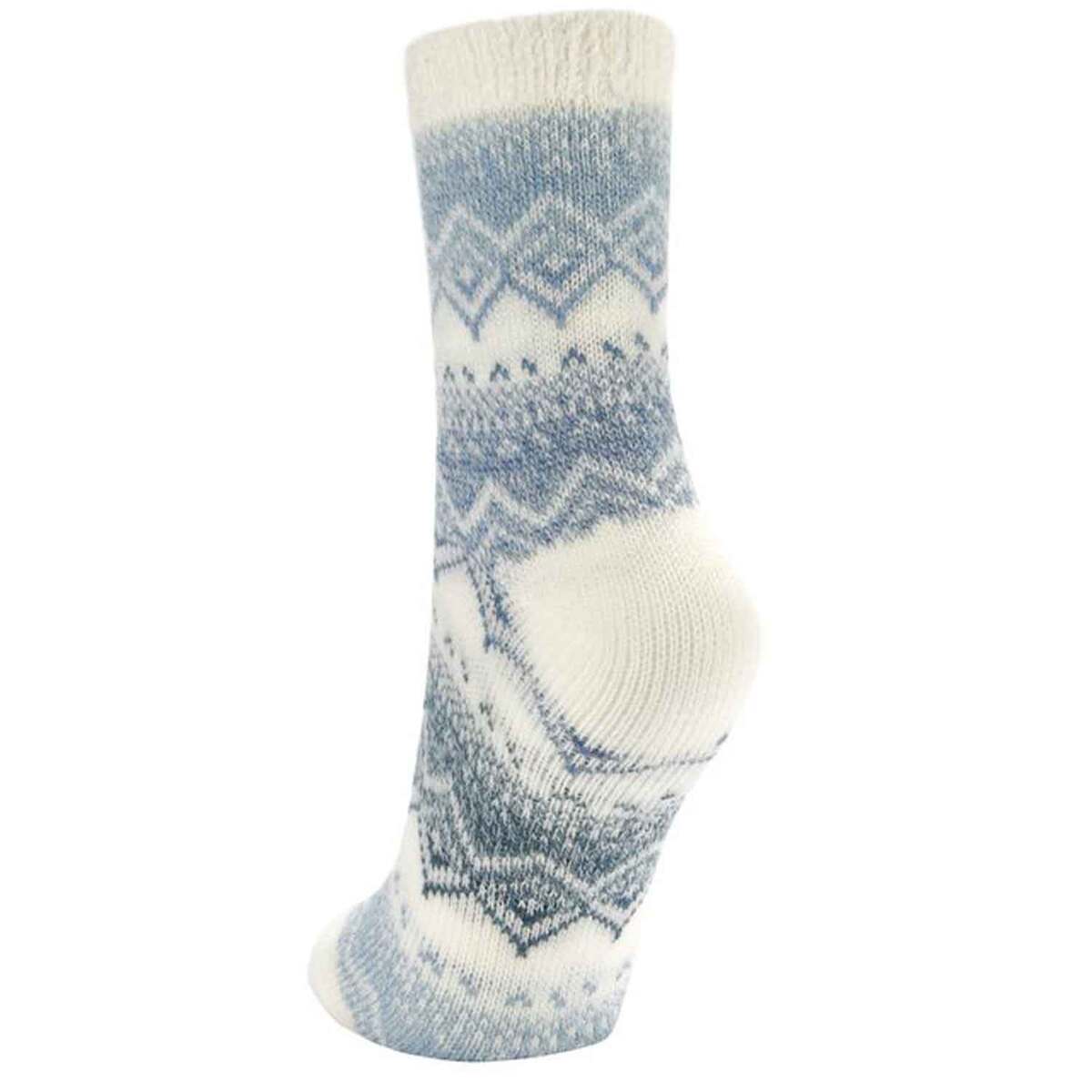 Sof Sole Women's Fireside Diamond Overlay Casual Crew Socks - Teal - M ...