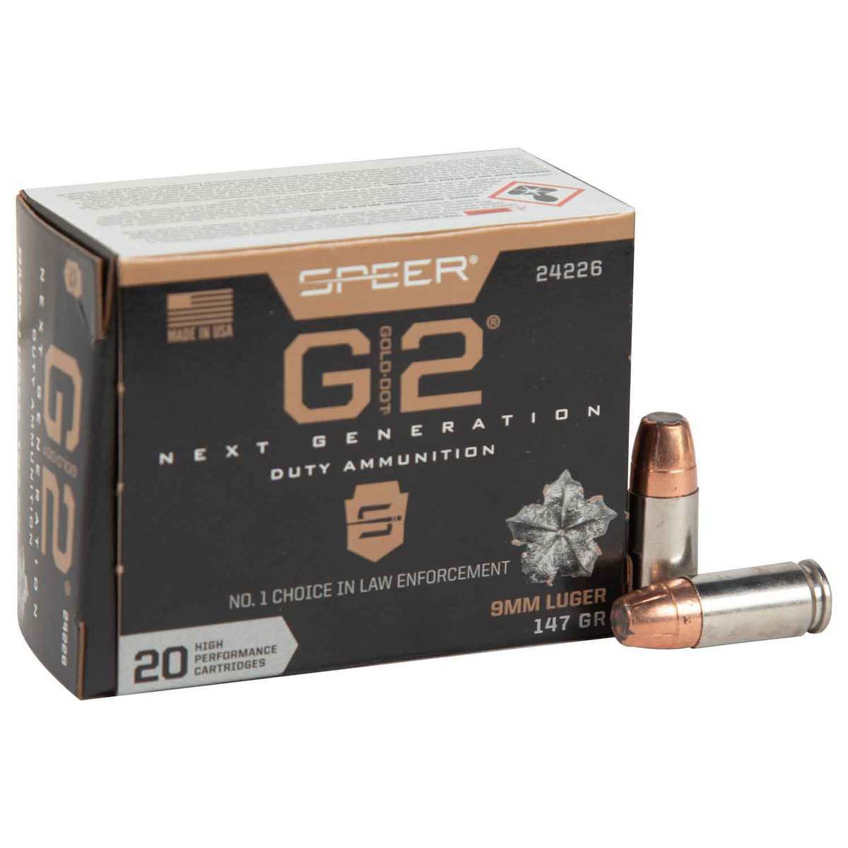 Speer Gold Dot 9mm Luger 147gr G2 Handgun Ammo 20 Rounds Sportsmans Warehouse