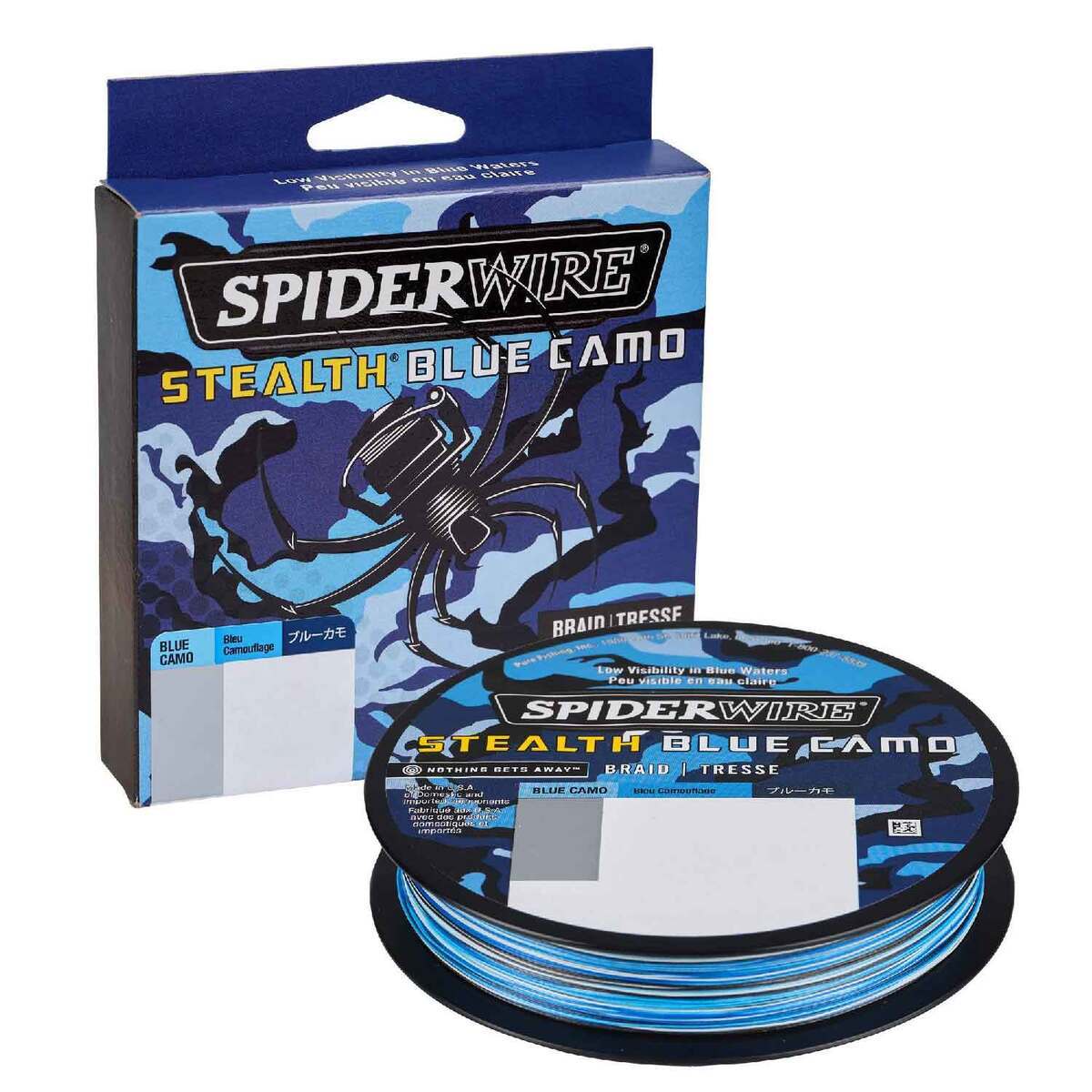Buy Spiderwire Stealth Blue Camo Braid 150m 15lb online at