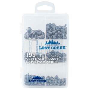 Lost Creek Removable Splitshot Assortment - 195 Pack