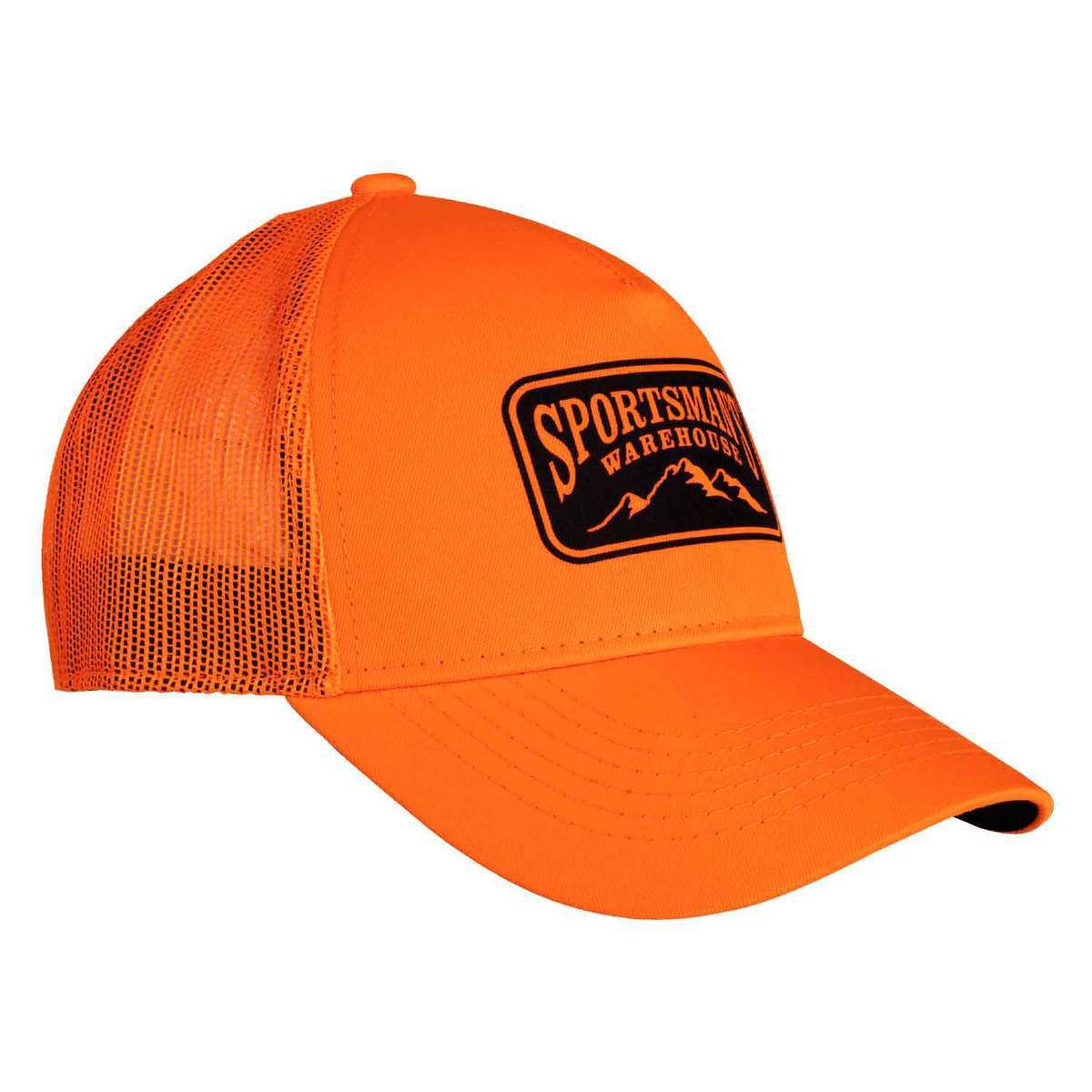 Sportsman\'s Warehouse Men\'s Blaze Mesh Warehouse Sportsman\'s Hat - Blaze Size Most Blaze | - One Fits Orange Orange Back