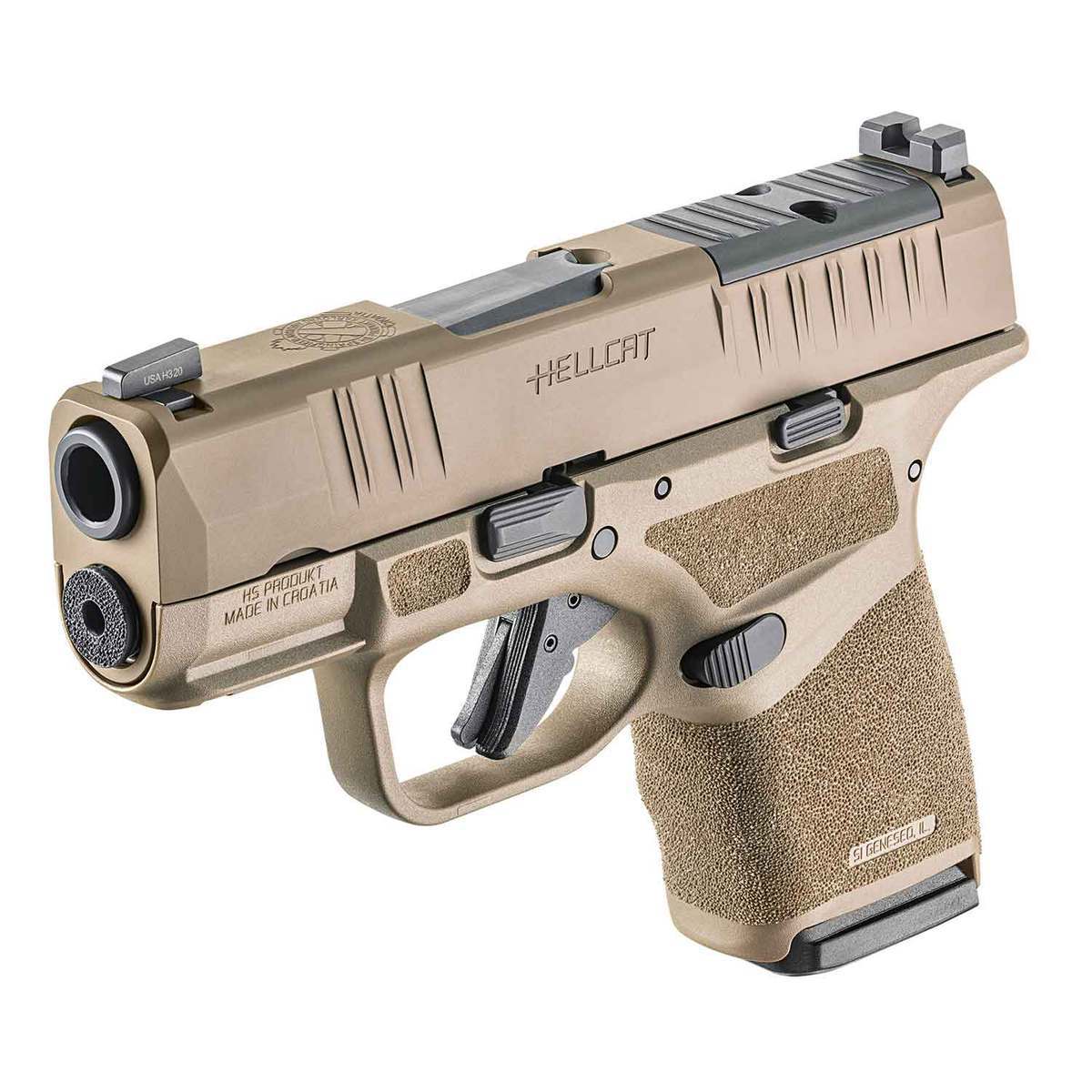 Springfield Armory Hellcat Osp Optics Ready 9mm Luger 3in Fde Pistol 131 Rounds Sportsmans 4337