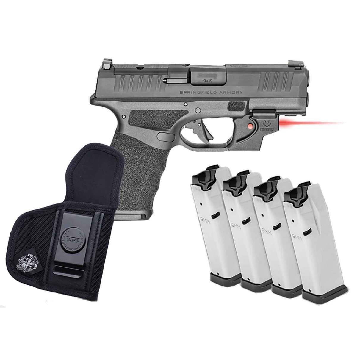 Springfield Armory Hellcat Pro Osp 9mm Luger 37in Melonite Black Pistol 151 Rounds 0450