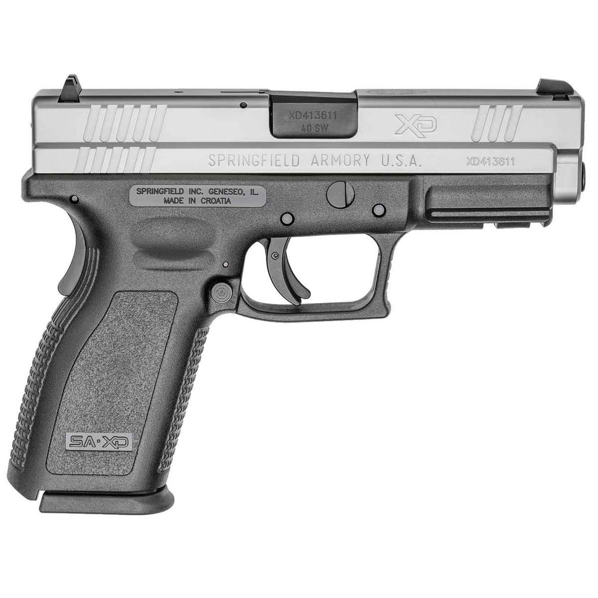 Springfield Armory Xd 40 Sandw 4in Blackstainless Pistol 101 Rounds Black Sportsmans