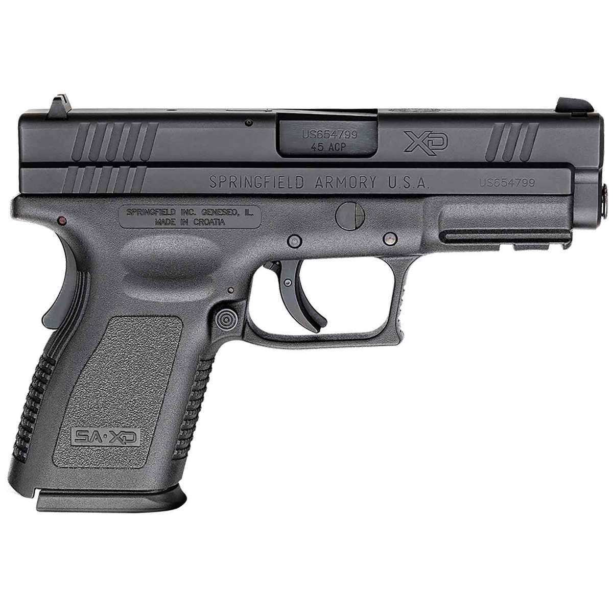 Springfield Armory XD Compact 45 Auto (ACP) 4in Blued Pistol - 10+1 ...